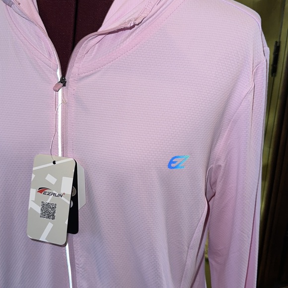 Ezrlin Jackets & Blazers - Women's Light Pink Zip-Up Jacket